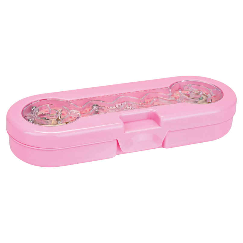 PRATAP Crazy Balls Pencil Box with 3 Balls in a Maze Game | Pink | Unicorn