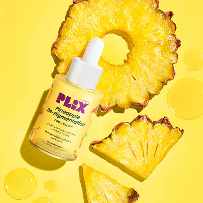 Plix Pineapple Face Serum with Alpha Arbutin for Pigmentation & Dark Spots