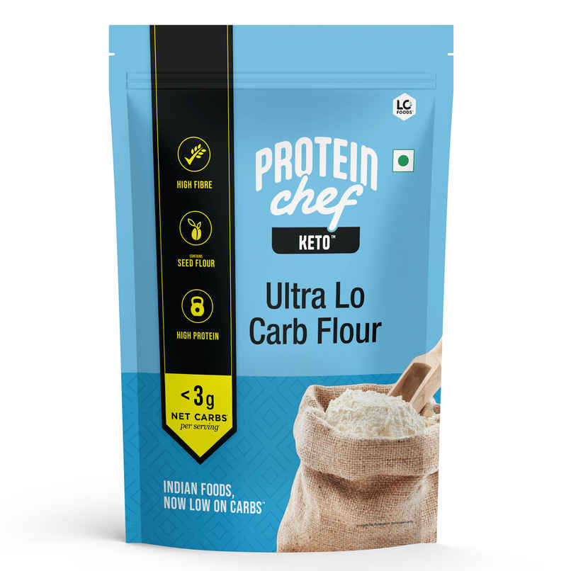 Lo Foods Ultra Low Carb Keto Atta | Low GI | 30 g Protein Flour with Almond Lo Foods Ultra Low Carb Keto Atta | Low GI | 30 g Protein Flour with Almond