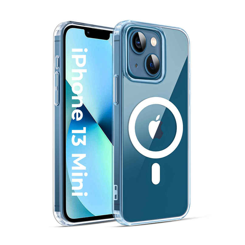 Artistque Case for Iphone 13 Mini Back Cover - Transparent Clear Magsafe