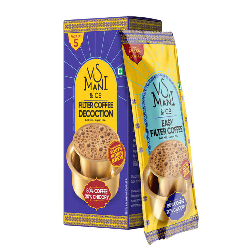 VS Mani Easy Filter Coffee Decoction | 80:20 Blend