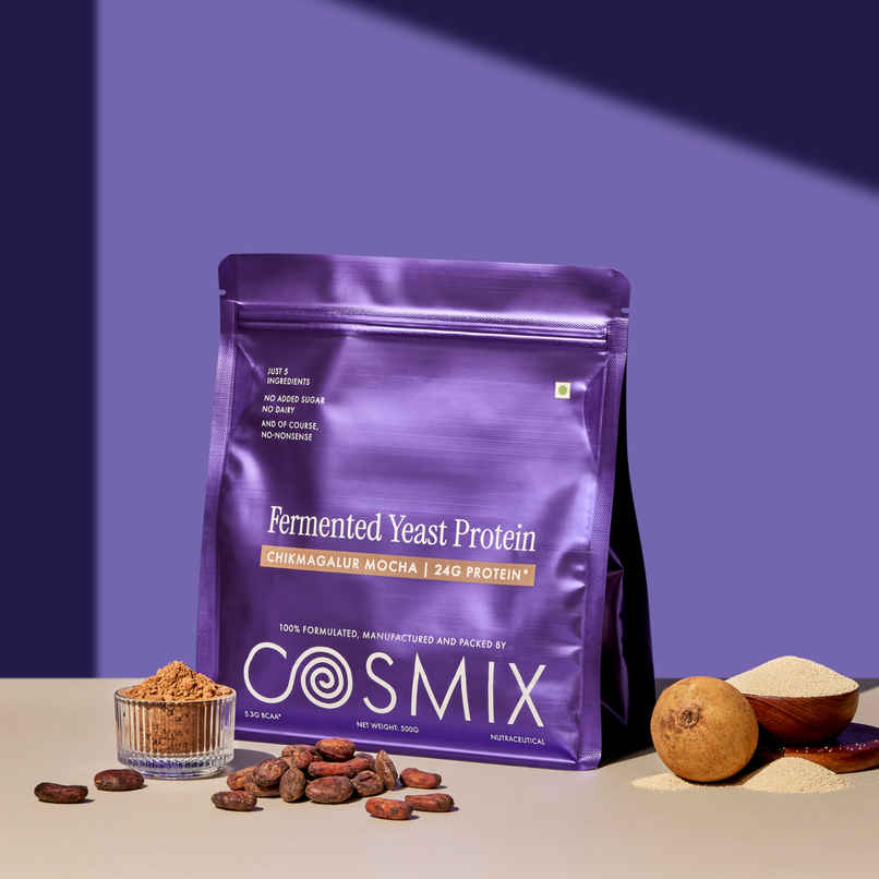 Cosmix Fermented Yeast Protein Powder | Pure Single-Source Plant Protein | Chikmagalur Mocha Cosmix Fermented Yeast Protein Powder | Pure Single-Source Plant Protein | Chikmagalur Mocha