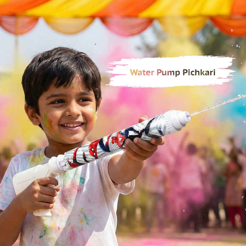 Spiderman Water Holi Pichkari | White | Star Toys
