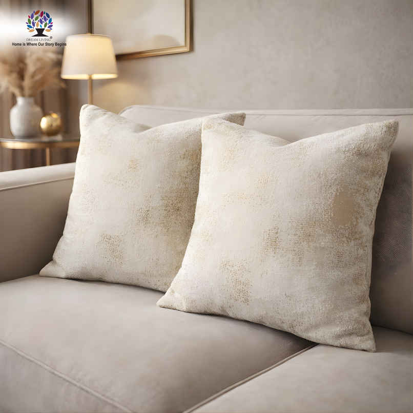 Dream Living Jacquard Cushion Cover Set | Beige - 40 x 40 cm Dream Living Jacquard Cushion Cover Set | Beige - 40 x 40 cm
