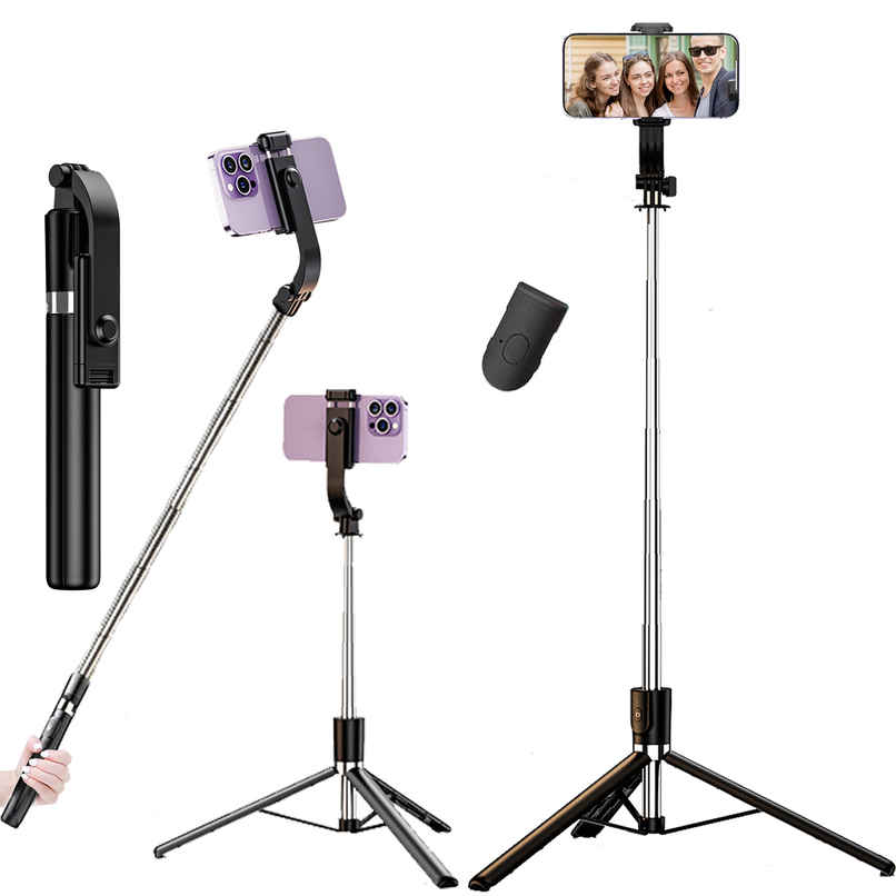 Kratos K12 Selfie Stick Tripod with Remote 360 Rotation for GoPro iPhone Smartphones | 170 cm Kratos K12 Selfie Stick Tripod with Remote 360 Rotation for GoPro iPhone Smartphones | 170 cm