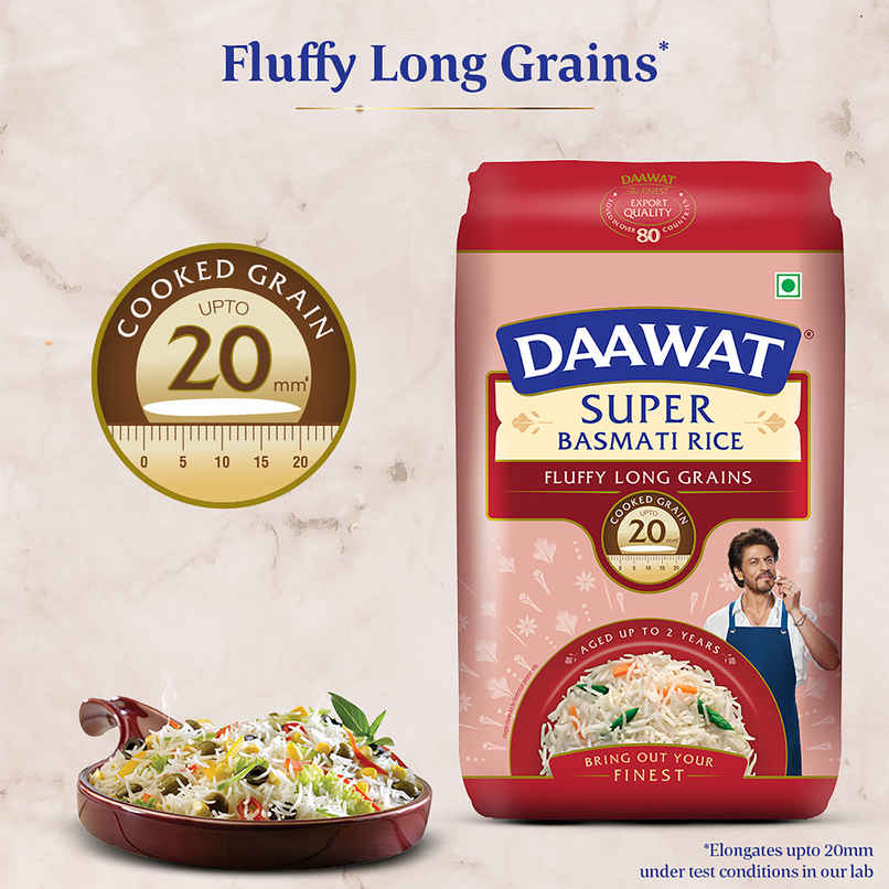 Daawat Super Pure Basmati Rice | Extra Long Grain