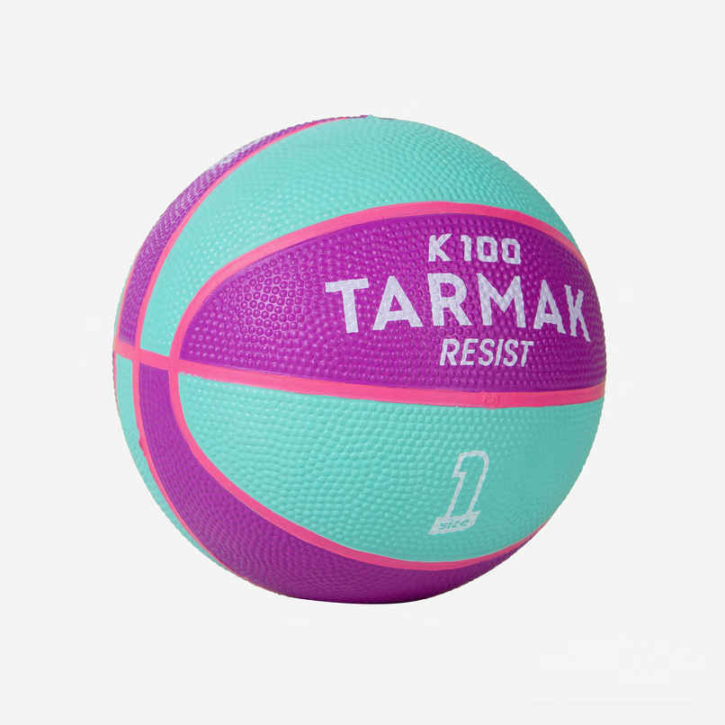 Decathlon Tarmak Kids Basketball | Purple & Turquoise | Size 1
