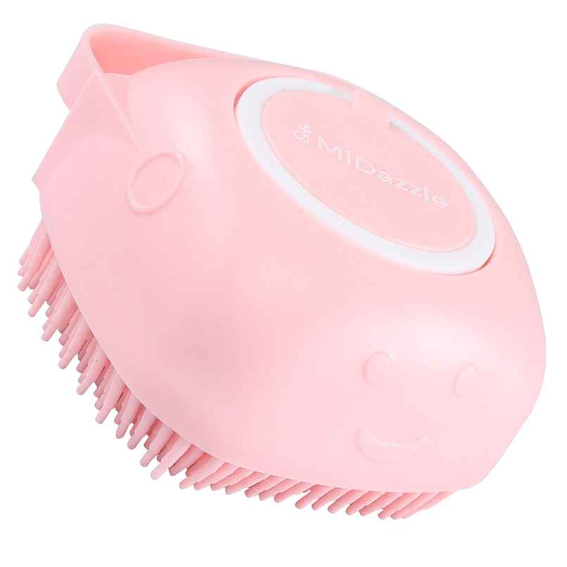 Midazzle Silicone Massage Bath Scrubber with Soap Dispenser | Assorted | MISB6202