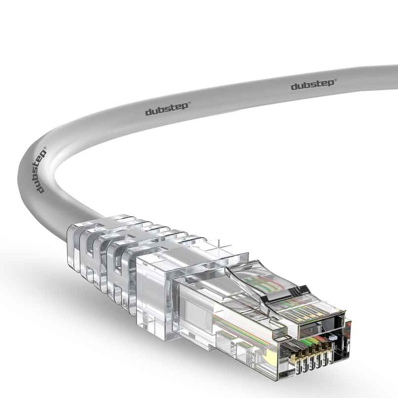 Dubstep Blaze Cat.6 High Speed Ethernet Lan Network Cable 1.5M (Grey)