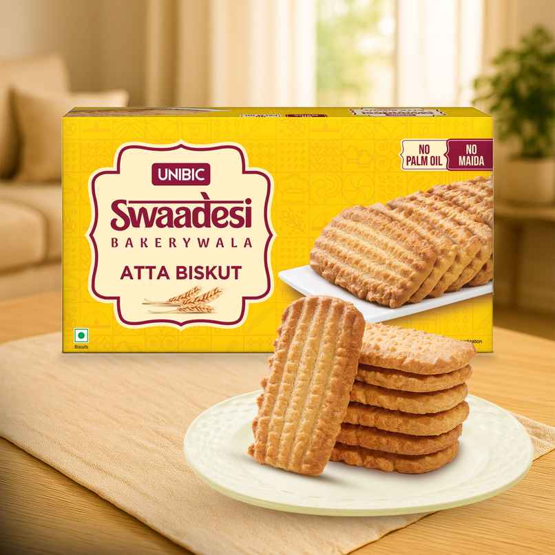 UNIBIC Swaadesi Atta Bakery Biscuits | No Maida And No Palm Oil