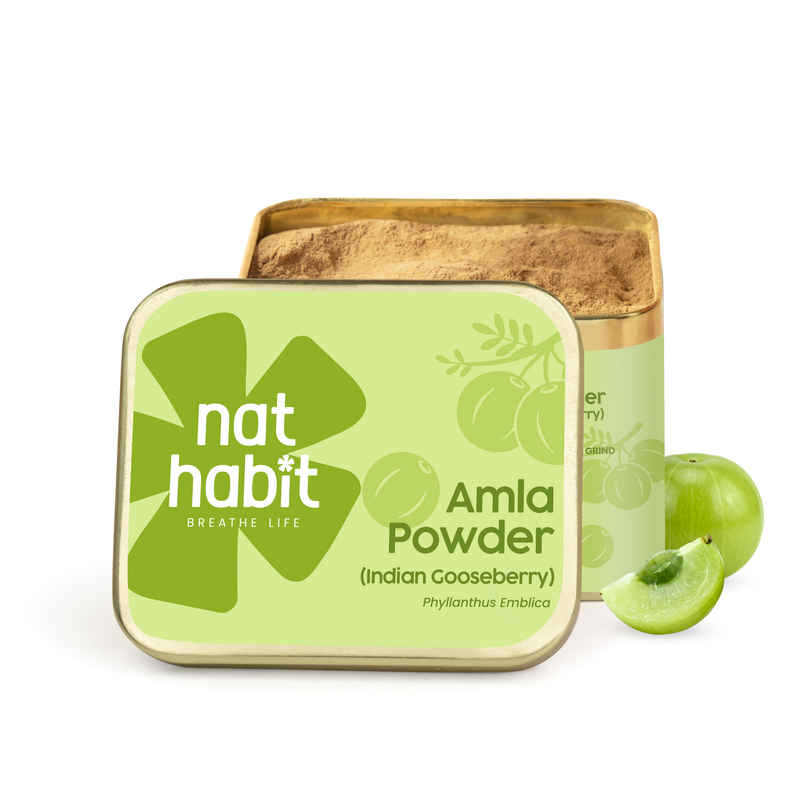 Nat Habit Natural Amla Powder for Hair and Skin Care