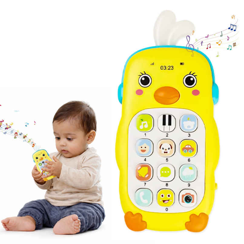 Kidology Toy Phone For Baby Mobile Phone Musical Sound Toy For Kids | Yellow