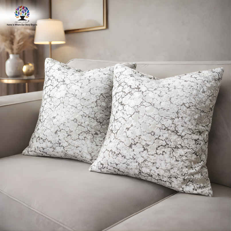 Dream Living Jacquard Cushion Cover Set | Cream - 40 x 40 cm