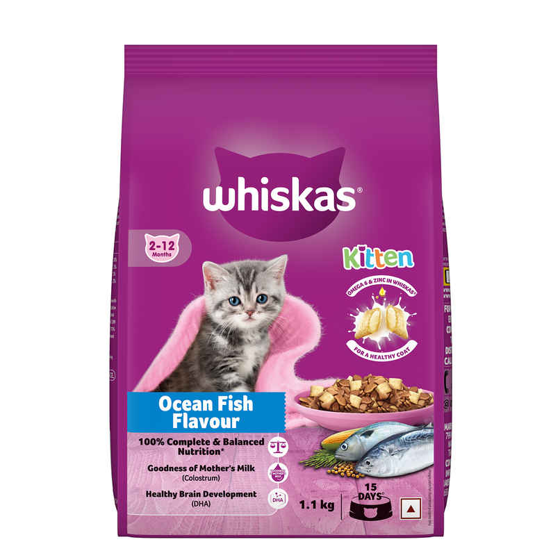 Whiskas Kitten Ocean Fish Flavour Dry Cat Food