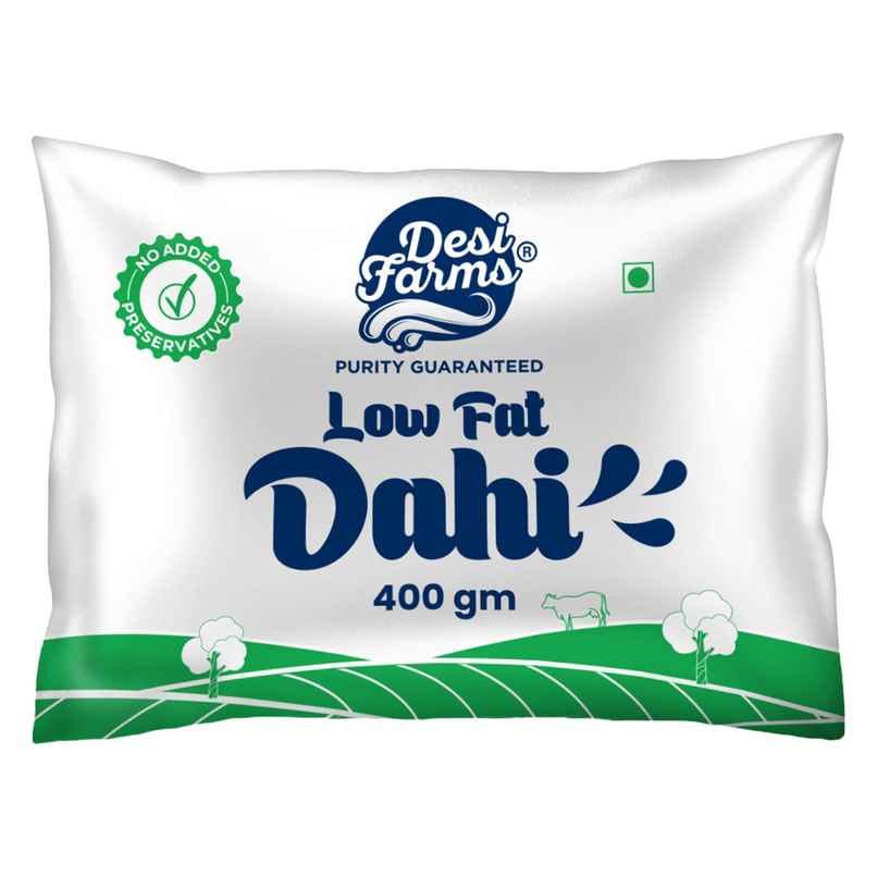Desi Farms Low Fat Dahi Pouch Desi Farms Low Fat Dahi Pouch