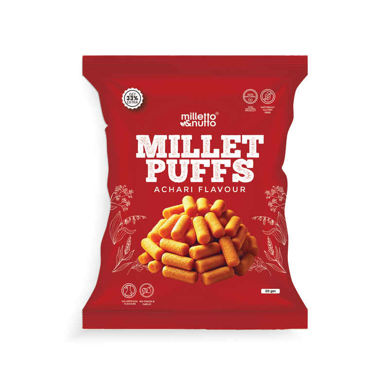 Milletto & Nutto Achari Millet Puff