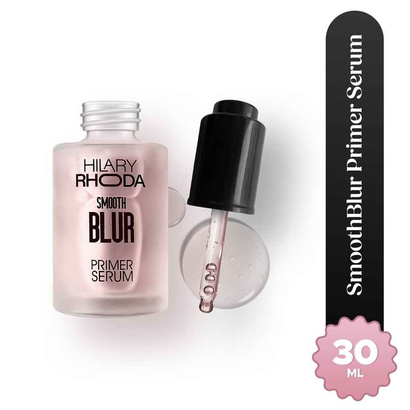 Hilary Rhoda Smooth Blur Primer Serum | Pore Minimising Serum for Face | Rose - Shade 01