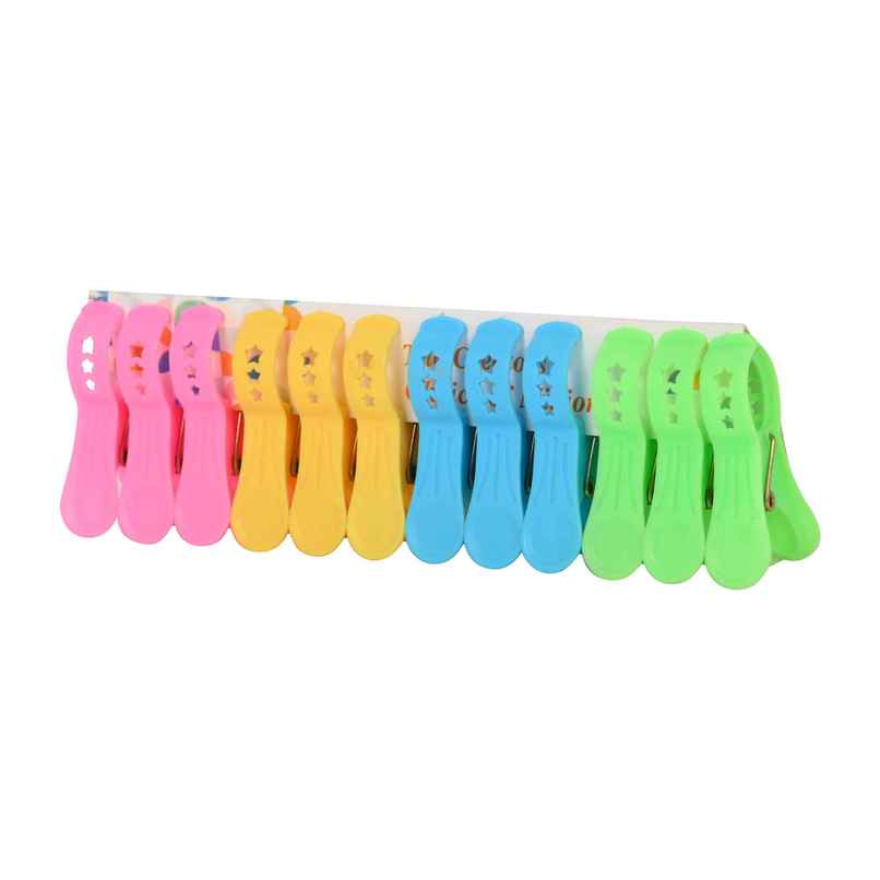Sinco Vinci Drying Stand Cloth Clips / Cloth Pegs - Pack of 1 (12 Pieces) Sinco Vinci Drying Stand Cloth Clips / Cloth Pegs - Pack of 1 (12 Pieces)