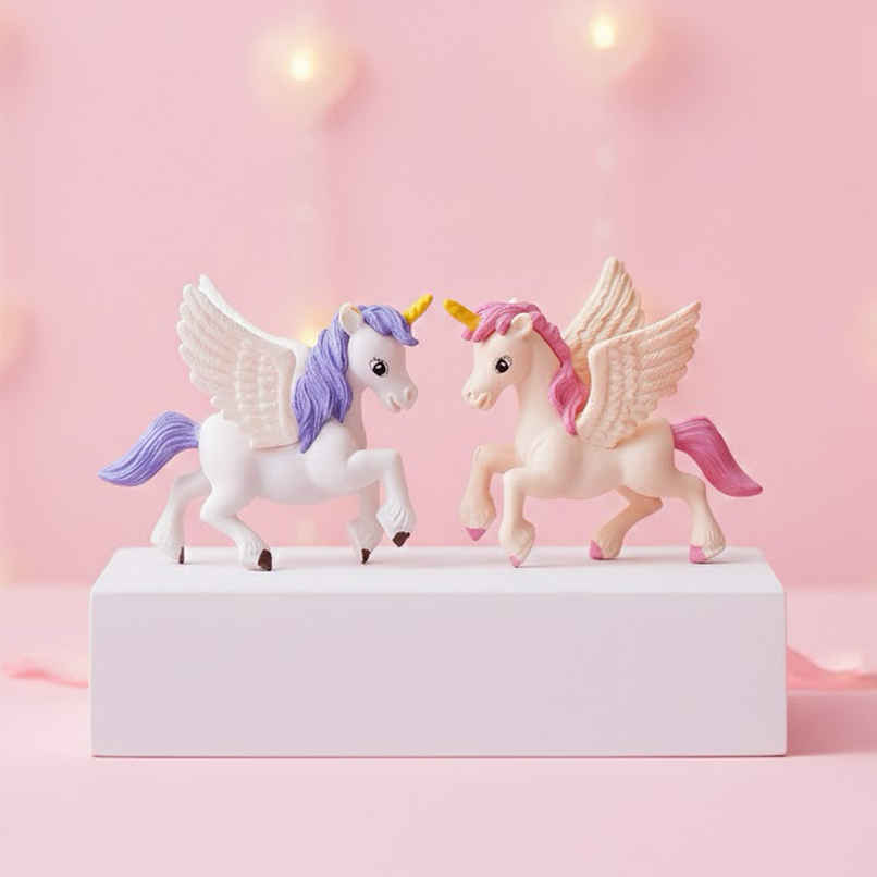 Miniature Unicorn Horse Statues | Animal Figurines Showpiece | Set of 2 | EcraftIndia Miniature Unicorn Horse Statues | Animal Figurines Showpiece | Set of 2 | EcraftIndia