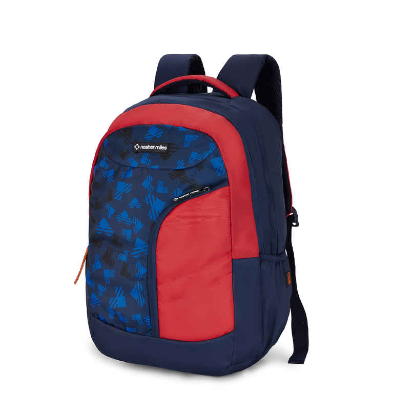 Nasher Miles Tetris Polyester Laptop Backpack with Rain cover | Red - 36 L