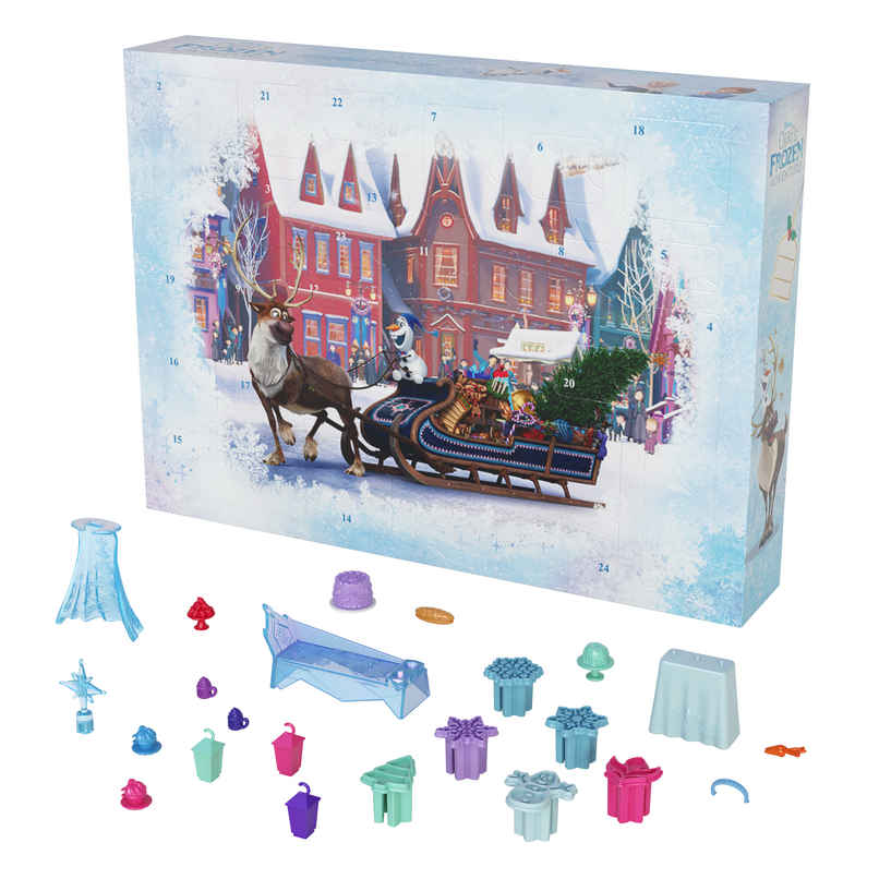 Disney Frozen Toy Set | Advent Calendar | Anna & Elsa | Moldable Sand & 24 Play Pieces