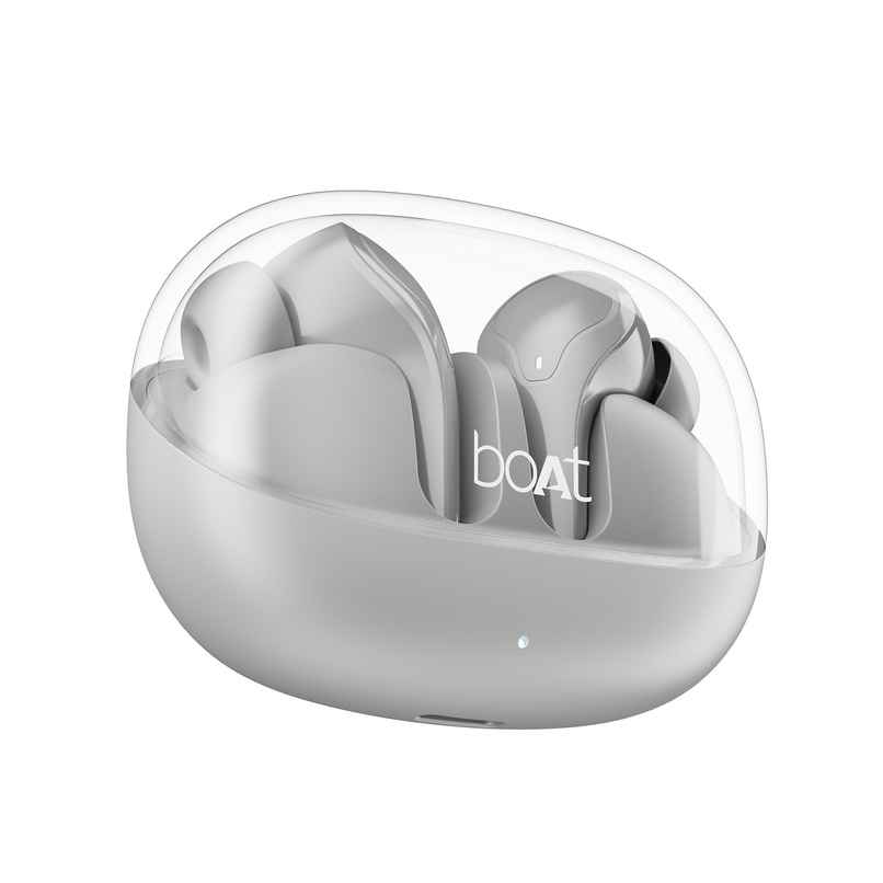 boAt Airdopes 311 Pro in Ear TWS Earbuds with mic, ANC, 50H Battery, Fast Charge, Dual Mics ENx Tech, Transparent LID, Low Latency, IPX4, IWP Tech, BT v5.3 - Space Grey