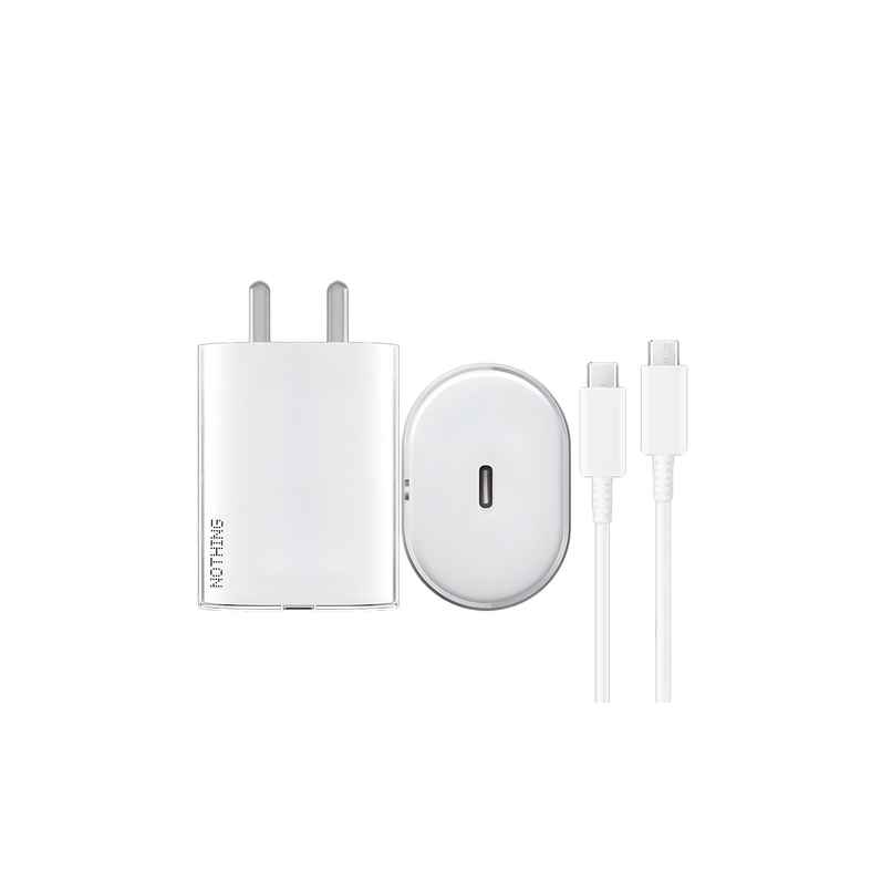 Sounce 45W Type-C Fast Charging Charger | PD 3.0 & PPS | For Nothing Phone 2-Phone 1 | White