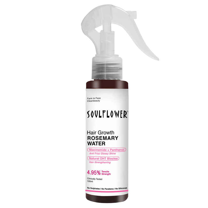 Soulflower Rosemary Water Hair Spray With Mint