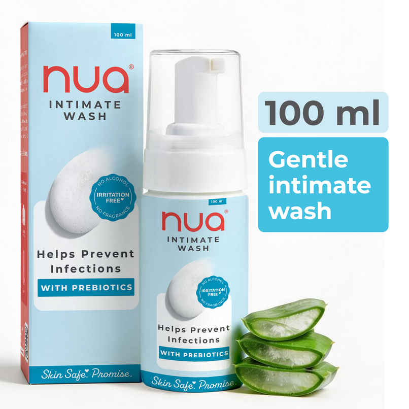 Nua Foaming Intimate Wash for Daily Gentle pH-Balanced Care