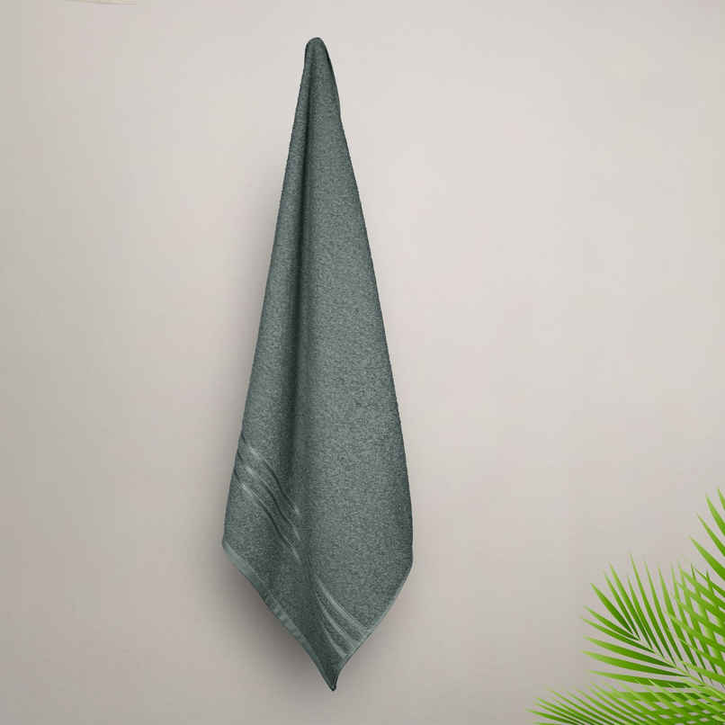 Mytrident Cotton Bath Towel | 400 GSM | Towels for Bath - New Grey