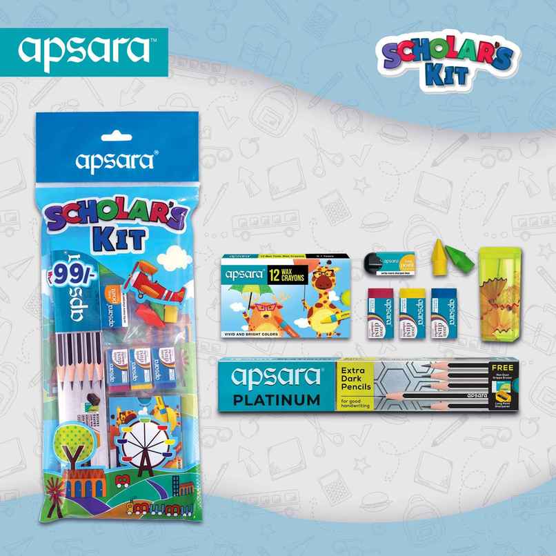 Apsara Scholars School Kit | Complete Stationery Set Apsara Scholars School Kit | Complete Stationery Set