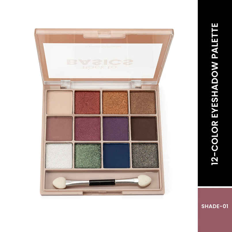 MARS Cosmetics Back To Basics Eyeshadow Palette With Free Applicator (Shade-01)
