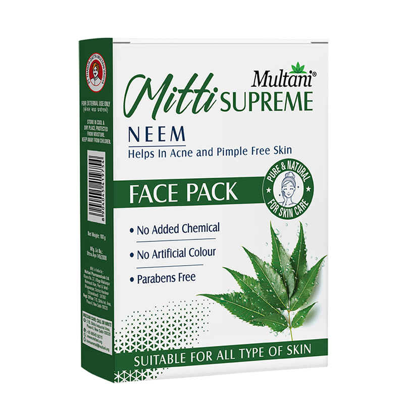 Multani Mitti Neem Face Pack | Help In Acne and Pimple Free Skin
