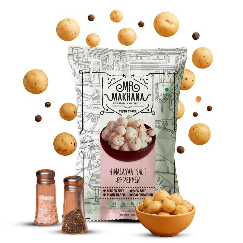 Mr Makhana Himalayan Salt & Pepper Makhna Mr Makhana Himalayan Salt & Pepper Makhna