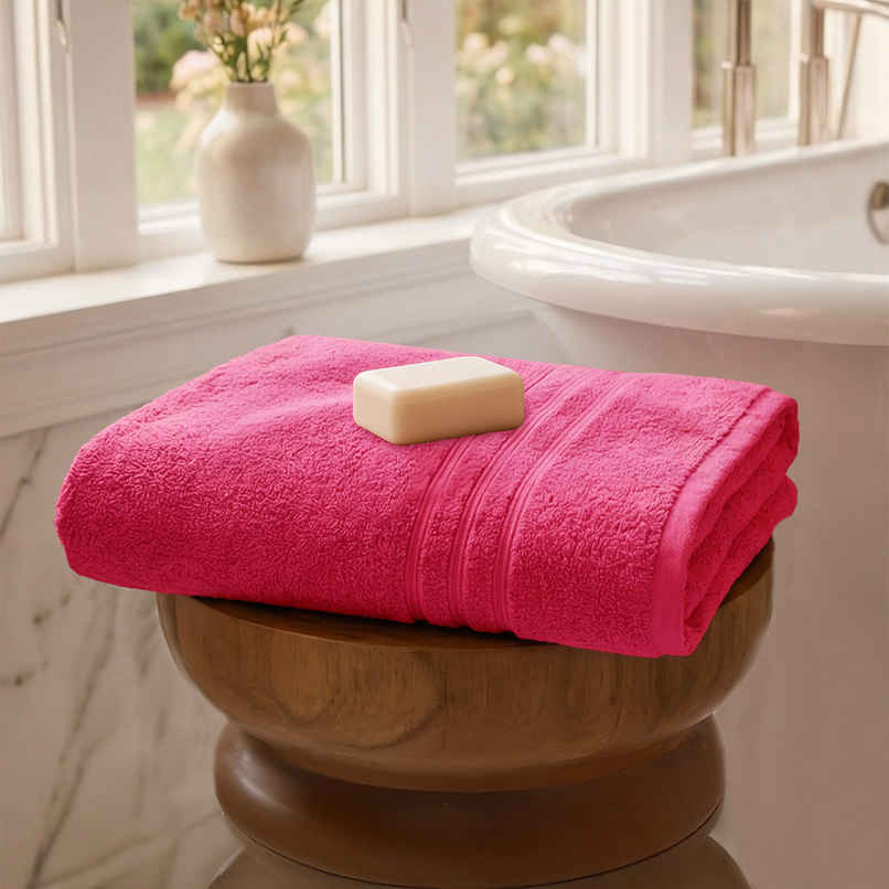 Mytrident Comfort Living Cotton Bath Towel | 28 in x 55 in | Candy Glow Mytrident Comfort Living Cotton Bath Towel | 28 in x 55 in | Candy Glow