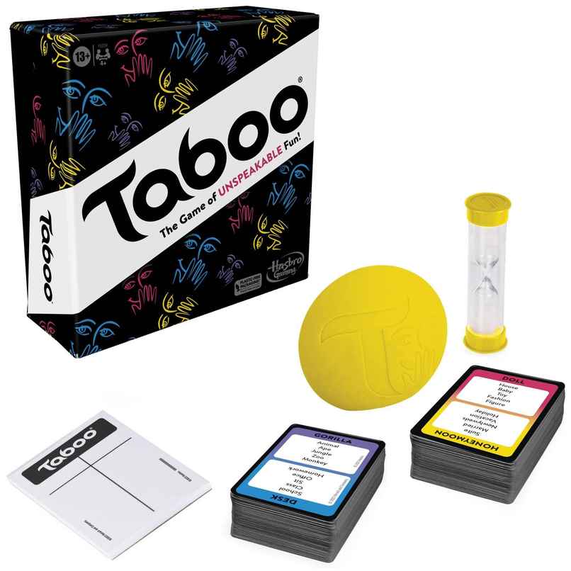 Hasbro Taboo Board Game | Word Guessing Party Game Hasbro Taboo Board Game | Word Guessing Party Game