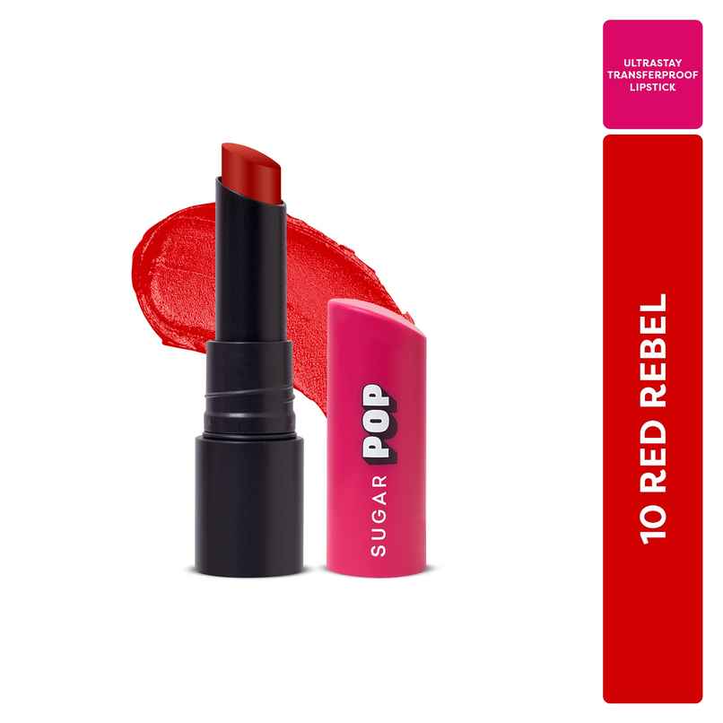 SUGAR POP Ultra Stay Transfer Proof Lipstick | 10 Red Rebel SUGAR POP Ultra Stay Transfer Proof Lipstick | 10 Red Rebel