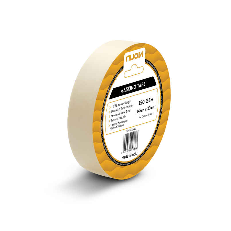 Ondesk Essentials 140 Microns Masking Tape 1Inch X 20Mtr