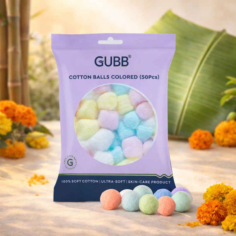 GUBB Cotton Colored Balls | Soft & Gentle