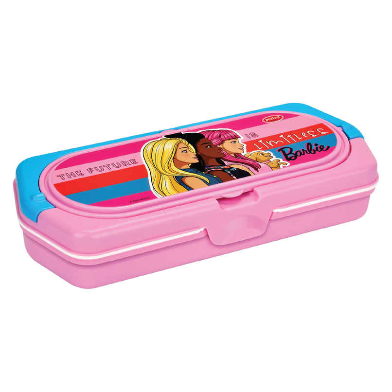 PRATAP Flip Note Pencil Box With Dual White Board | Marker, Pencil, Scale, Duster | Pink | Barbie PRATAP Flip Note Pencil Box With Dual White Board | Marker, Pencil, Scale, Duster | Pink | Barbie