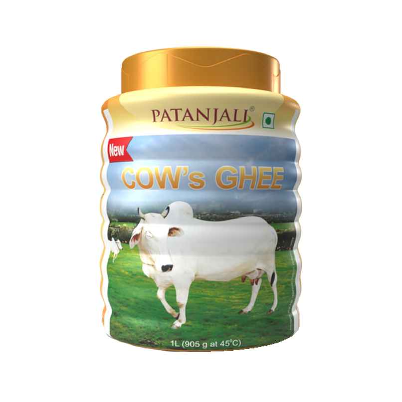 Patanjali Pure Cow Ghee PET Jar - Danedaar, Rich Aroma, Cow Ghee Patanjali Pure Cow Ghee PET Jar - Danedaar, Rich Aroma, Cow Ghee