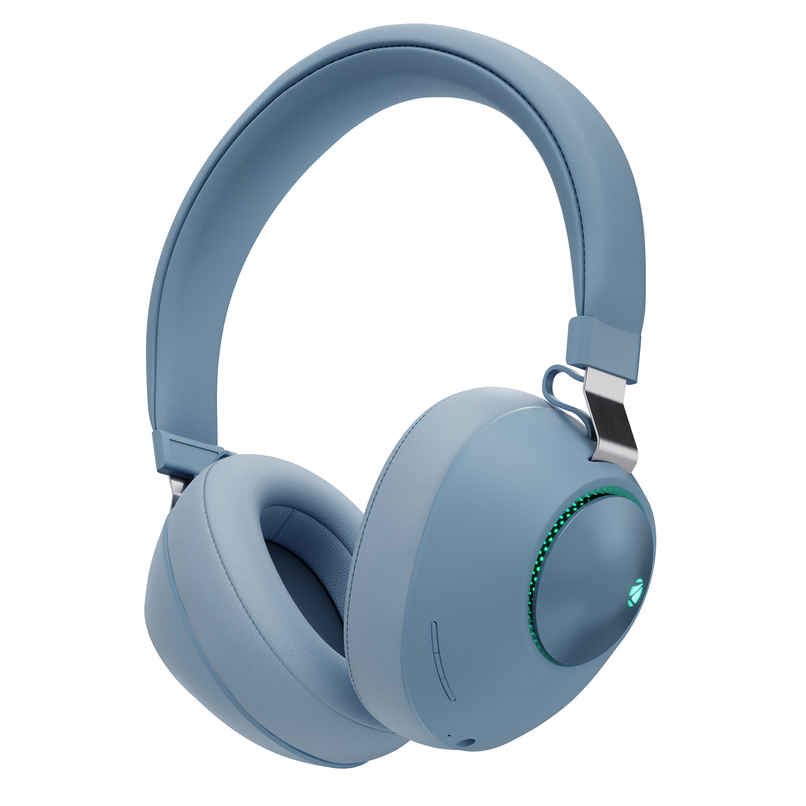 Zebronics Duke BT Headphone, 60h, Dual Pairing, Gaming Mode, ENC, LED, Deep Bass, Voice Asst(Blue) Zebronics Duke BT Headphone, 60h, Dual Pairing, Gaming Mode, ENC, LED, Deep Bass, Voice Asst(Blue)