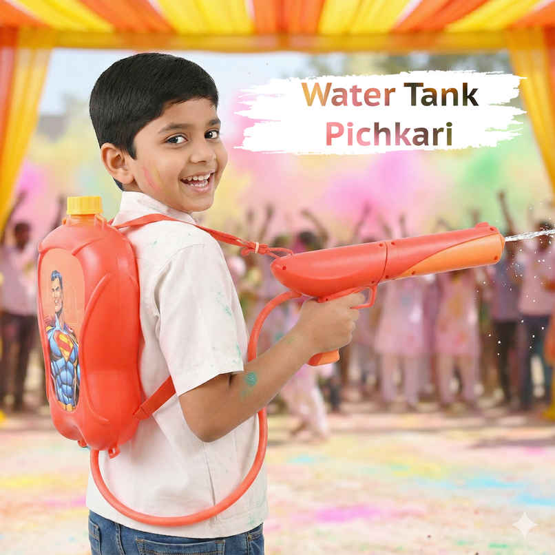 Superman Holi Water Tank Pichkari | 2 L | Tomuncle