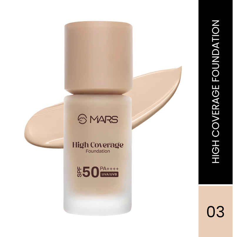 MARS Cosmetics High Coverage Liquid Foundation (Shade-03)