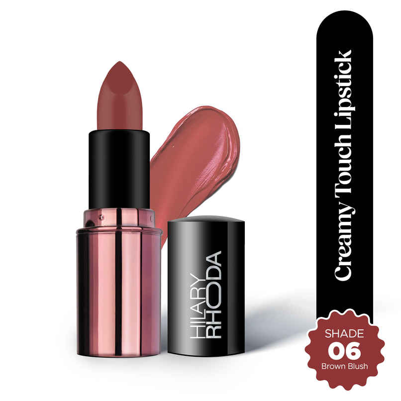 Hilary Rhoda Creamy Touch Lipstick | Brown Blush Shade 06 Hilary Rhoda Creamy Touch Lipstick | Brown Blush Shade 06