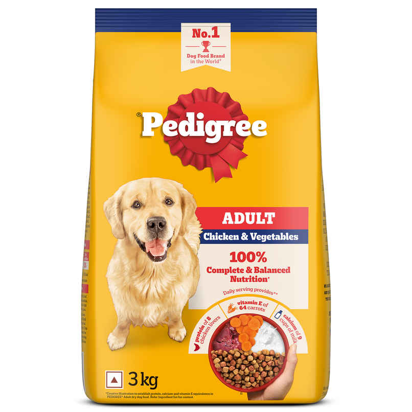 Pedigree Adult Chicken & Vegetables Dry Dog Food