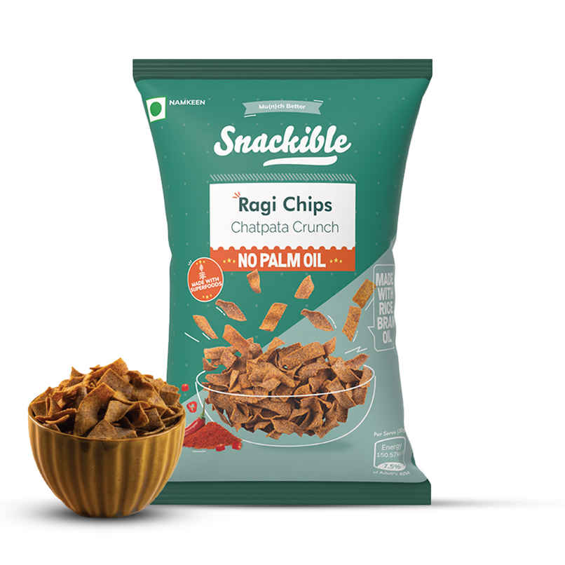 Snackible Chatpata Crunch Ragi Chips- No Palm Oil