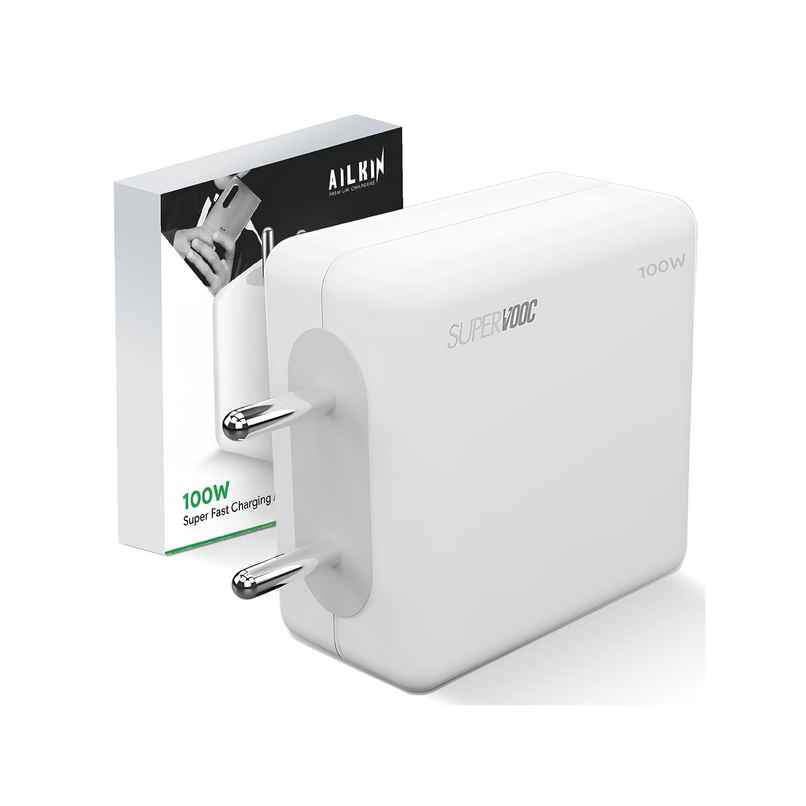 Ailkin SUPERVOOC 100W ULa Fast Charger Adaptor for OnePlus with True PD Charging Support (No Cable) Ailkin SUPERVOOC 100W ULa Fast Charger Adaptor for OnePlus with True PD Charging Support (No Cable)