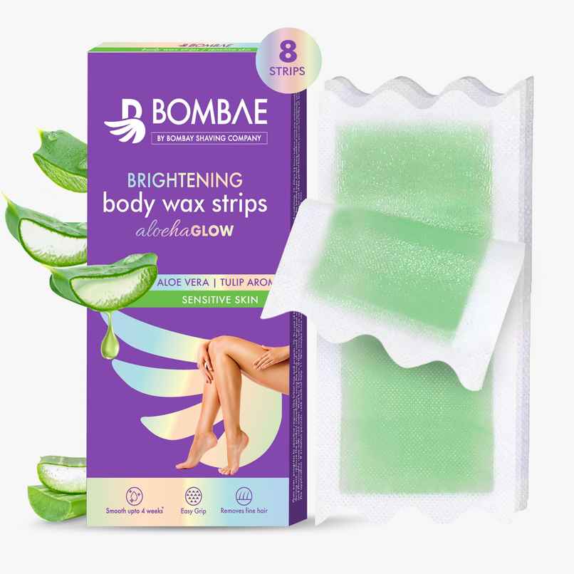Bombae Aloe Vera Wax Strips For Sensitive Skin Bombae Aloe Vera Wax Strips For Sensitive Skin