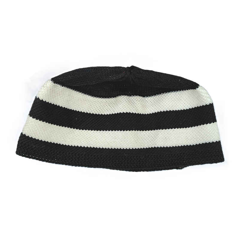 Namaz Prayer Cap for Adults Black and White | B-NET